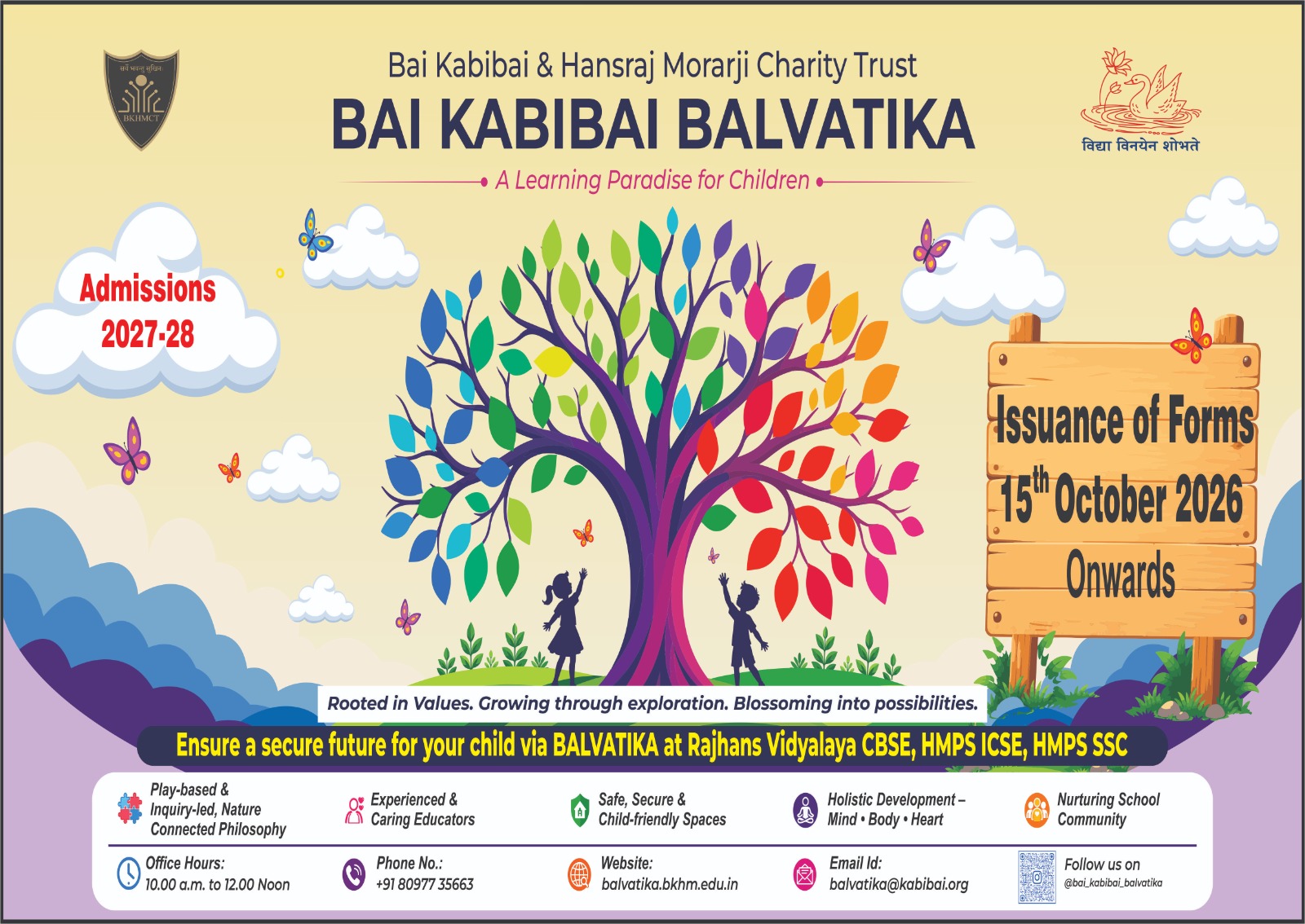 Balvatika Admission 2026 - 2027